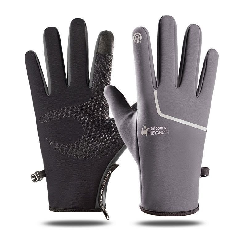Winter Waterproof Touch Screen Outdoor Windproof Warm Sports Fleece Mountaineering Ski Gloves