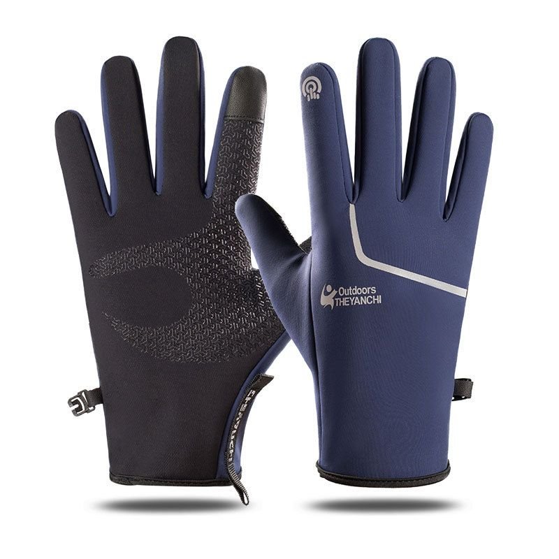 Winter Waterproof Touch Screen Outdoor Windproof Warm Sports Fleece Mountaineering Ski Gloves